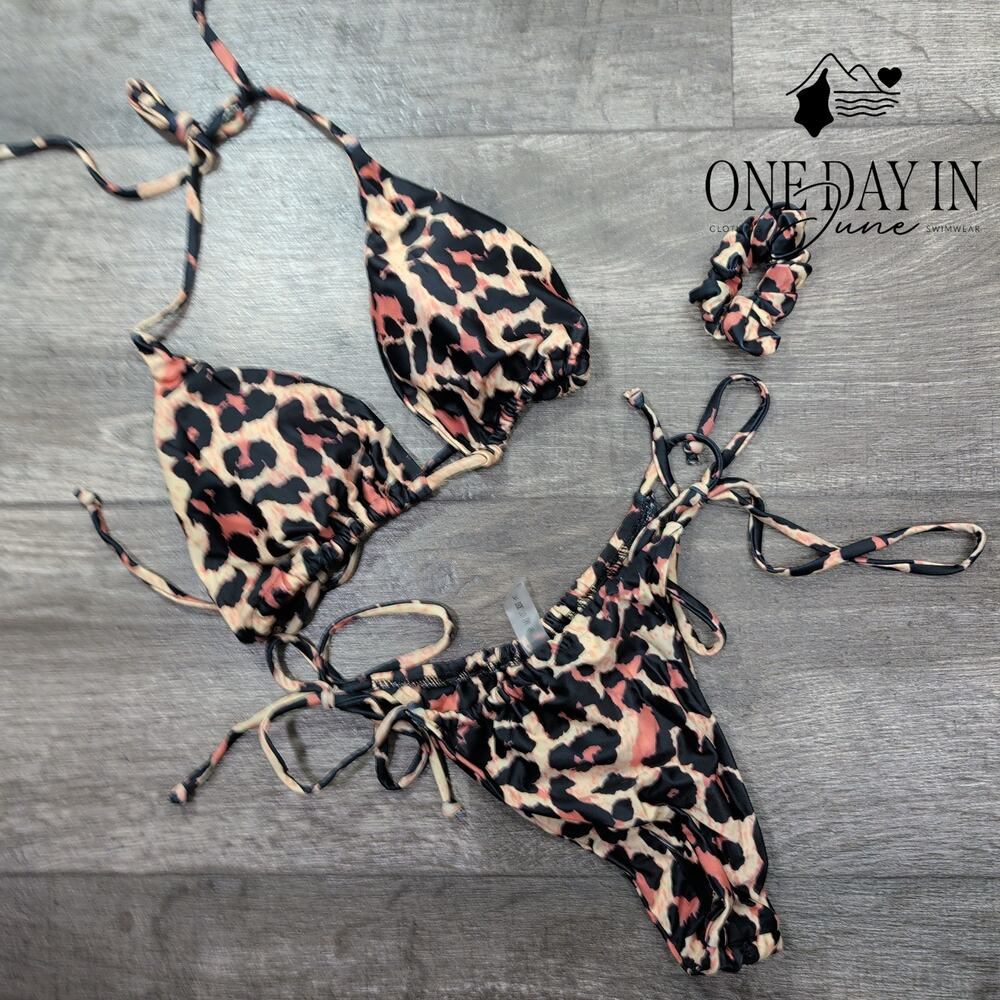 Suuksess Adjustable Triangle Cheeky Bikini Swimsuit Size M